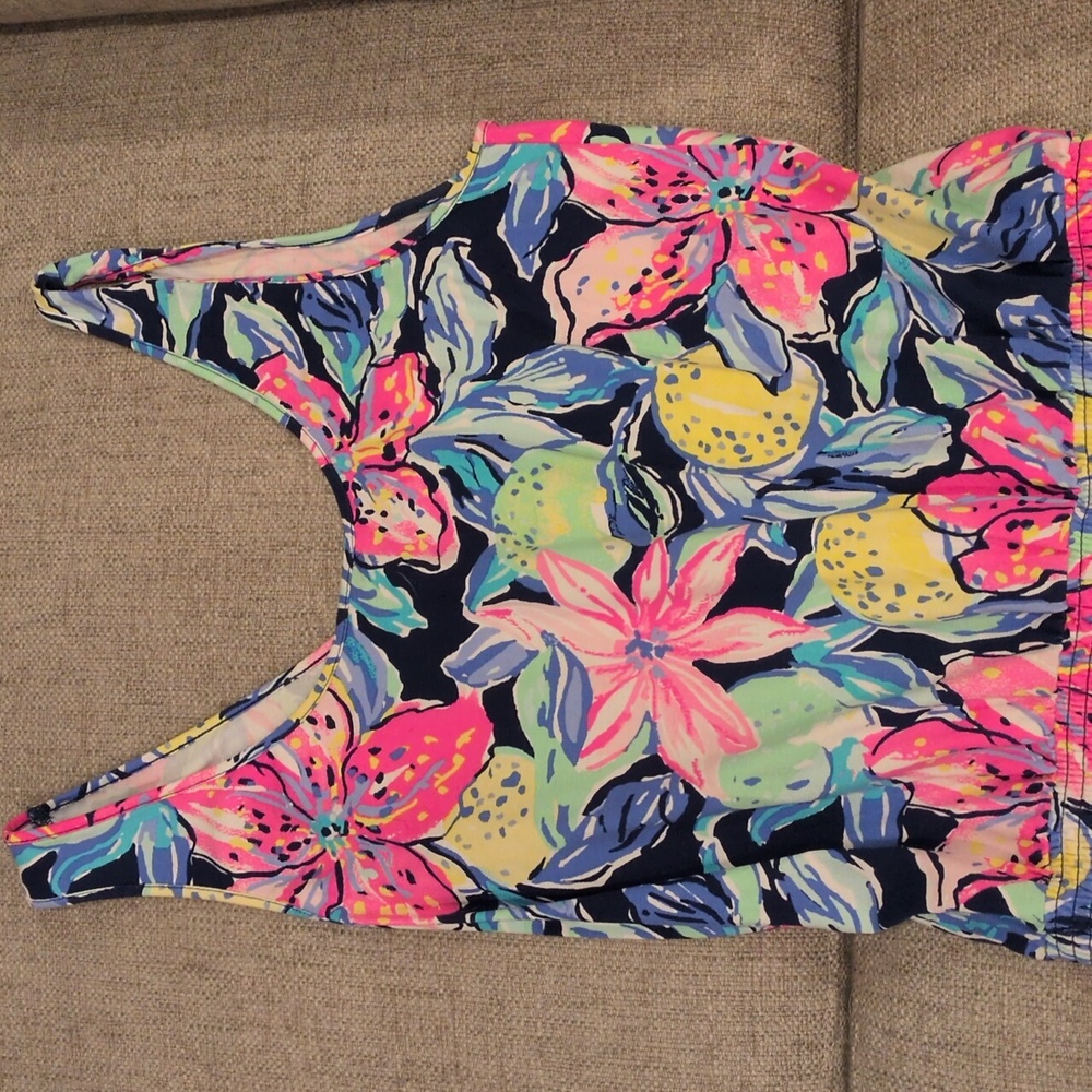 Lilly Pulitzer Tala Romper Women's Medium Navy Capri Soleil - Picture 5 of 7